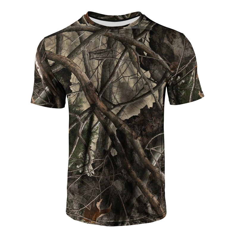 Hunting Outdoor Shop - Camiseta de Hombre con Estampado de