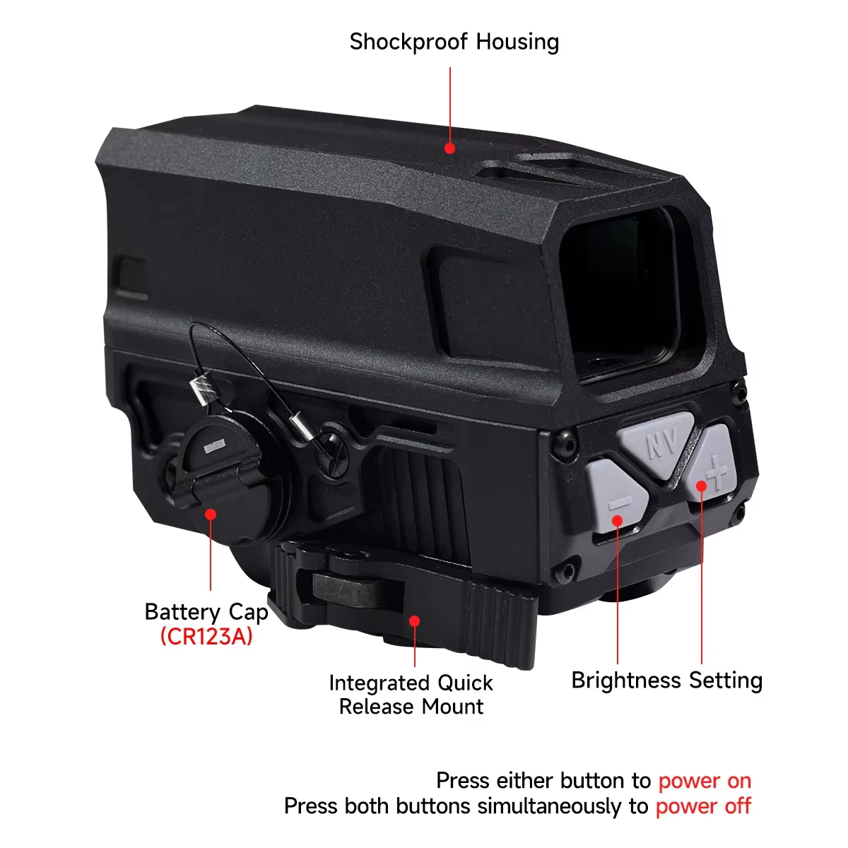 Mira holográfica táctica Gen I - Outdoor Hunting Lab reseña y precio