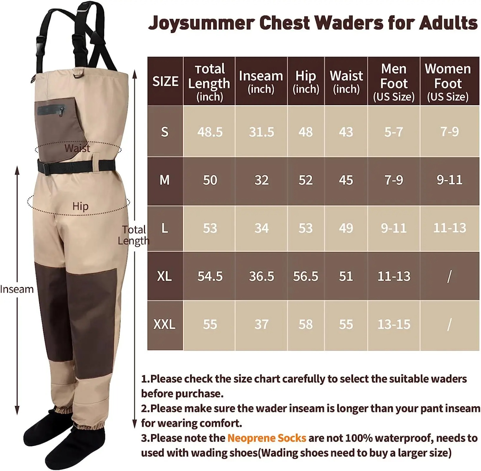 Goture - Vadeadores de Pesca c - Fishing Waders Breathable reseña y precio