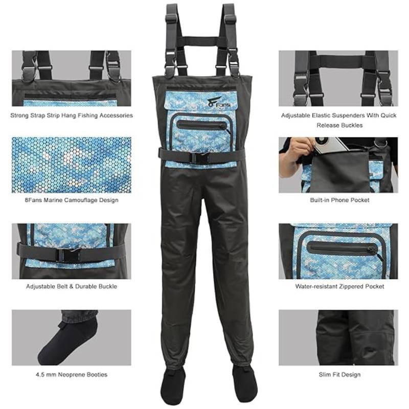 Botas de pesca con mosca para  - Fishing Waders Breathable reseña y precio