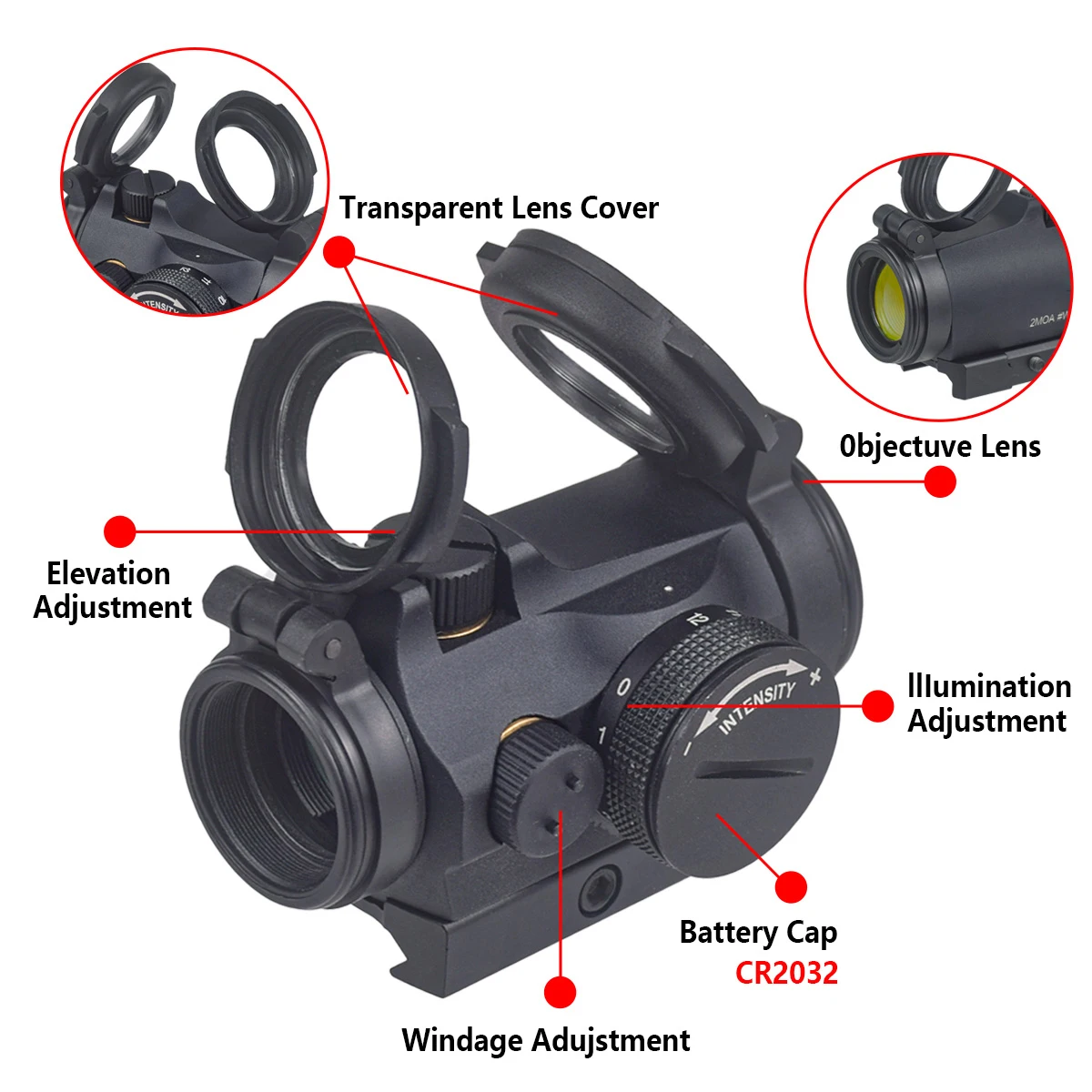 Mira táctica T01/02 2MOA de pu - Outdoor Hunting Lab reseña y precio