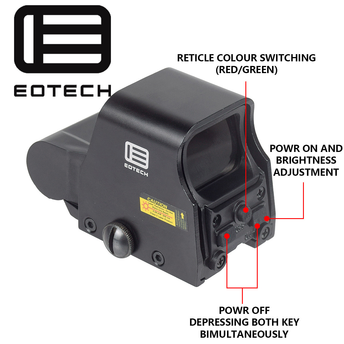 Mira Holográfica Eotech 551 55 - Outdoor Hunting Lab reseña y precio