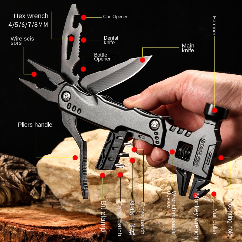 Alicates multifuncionales, mar - Outdoor Hunting Knife Set reseña y precio
