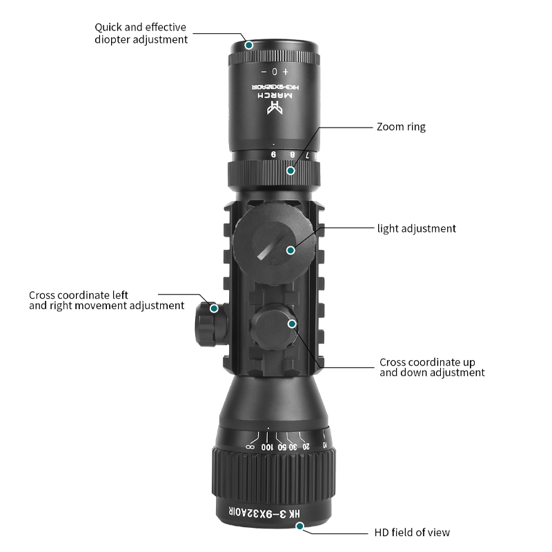 Mira telescópica táctica HK 3- - Outdoor Hunting Lab reseña y precio