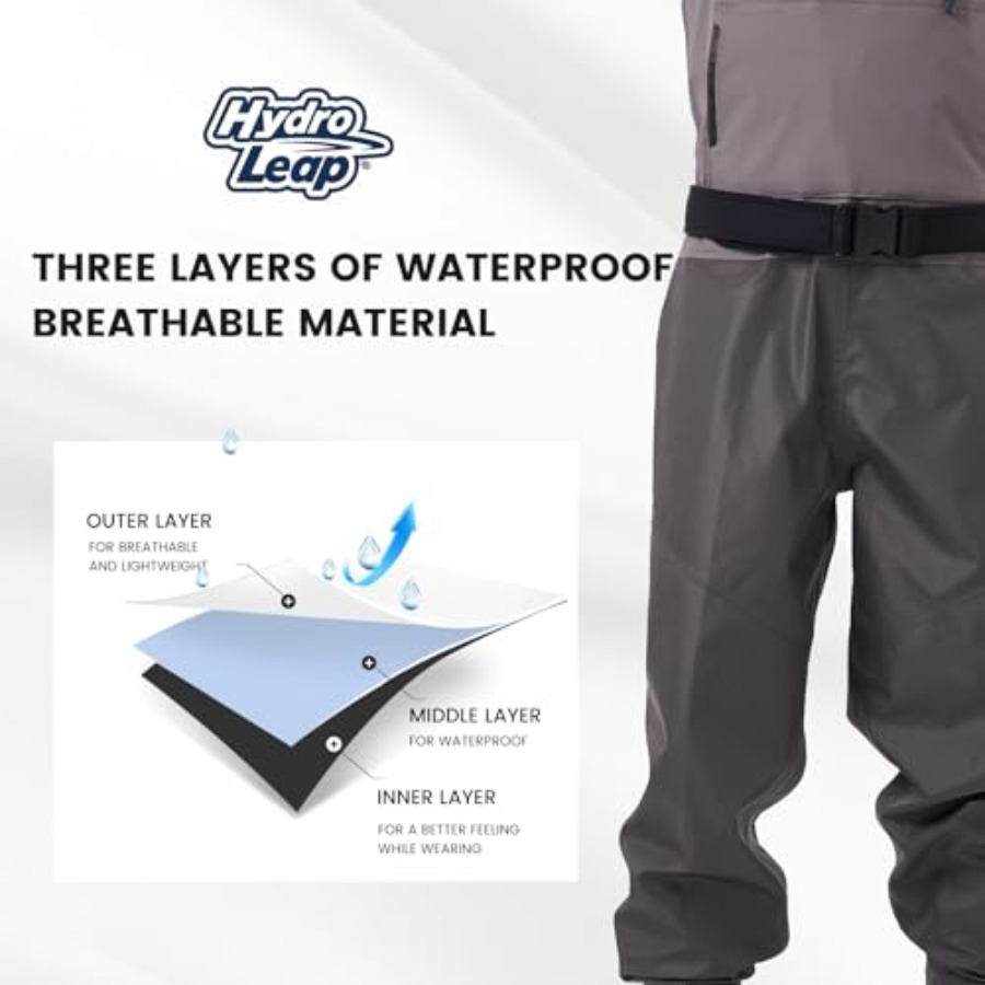 Pantalones de pesca tipo wader - Fishing Waders Breathable reseña y precio