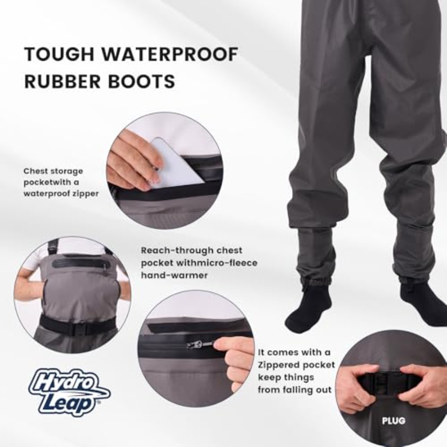 Pantalones de pesca tipo wader - Fishing Waders Breathable reseña y precio